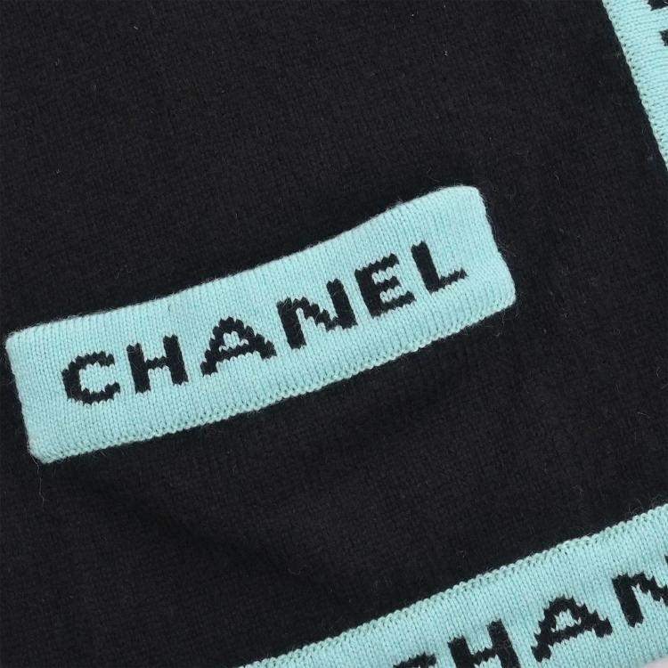 Pre Owned Chanel Ensemble Cardigan Short Sleeve Top Black  L