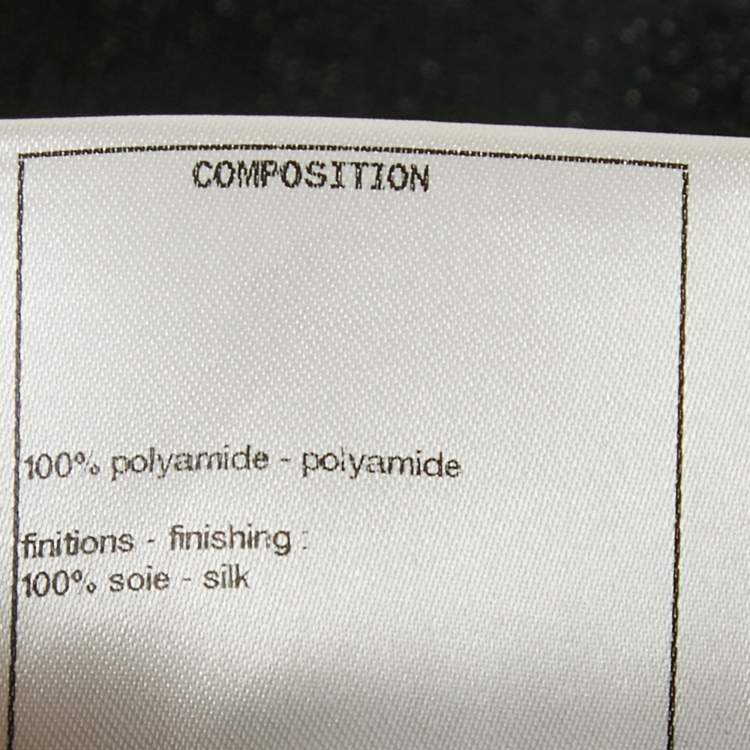 Pre Owned Chanel Black Lamé Stir-Up Legging S