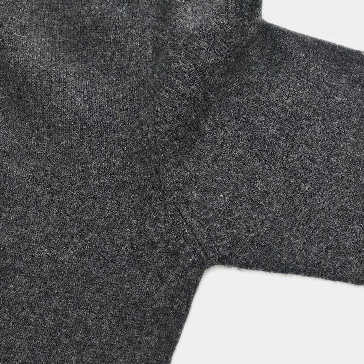 Pre Owned Chanel Gray Ensemble Cardigan Short Sleeve Top 98C L