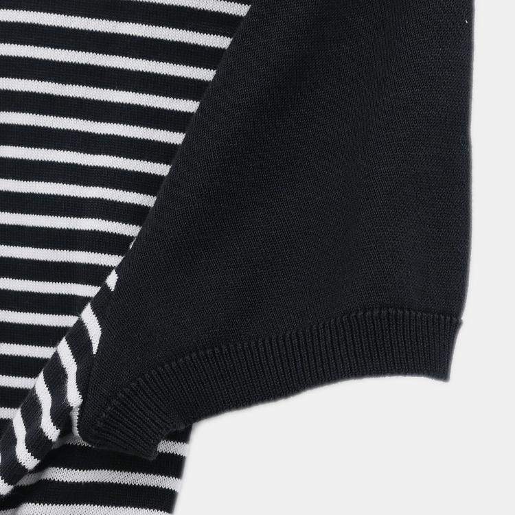 Pre Owned Chanel Black Cotton Short Sleeve Cardigan M