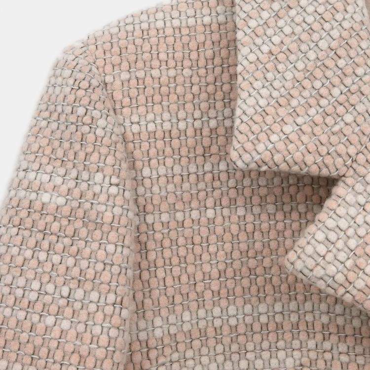 Pre Owned Chanel Pink Single Breasted Coat 01A M