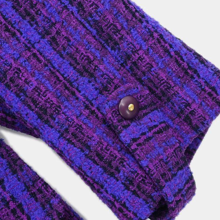 Pre Owned Chanel Purple Jacket Coat 95A L