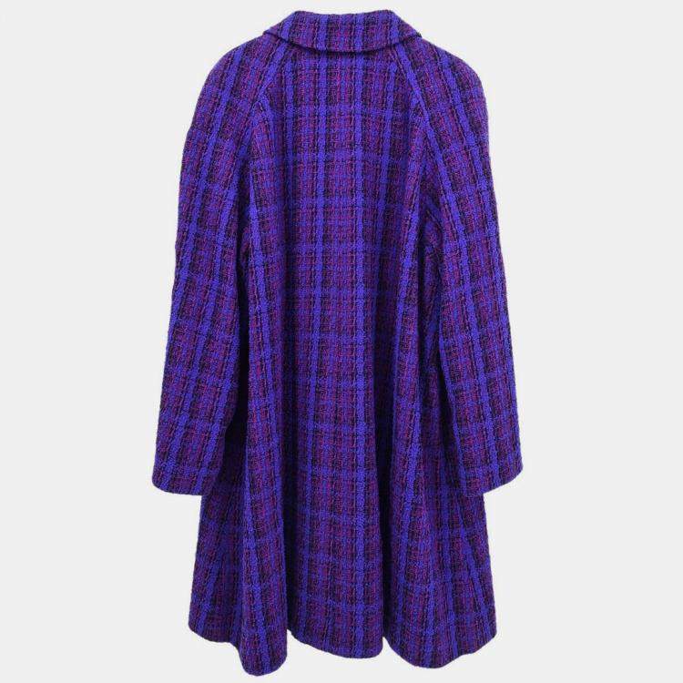 Pre Owned Chanel Purple Jacket Coat 95A L