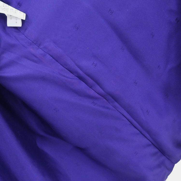 Pre Owned Chanel Purple Jacket Coat 95A L