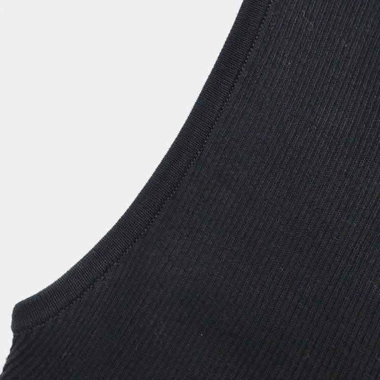 Pre Owned Chanel Sleeveless Tank Top Cropped Black P95 M