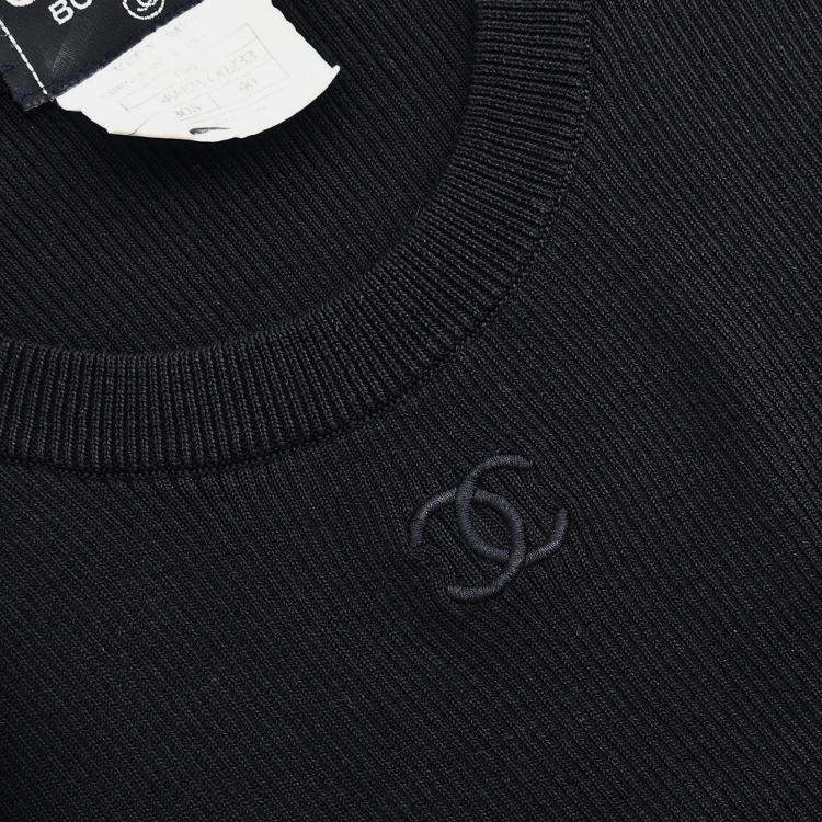 Pre Owned Chanel Sleeveless Tank Top Cropped Black P95 M