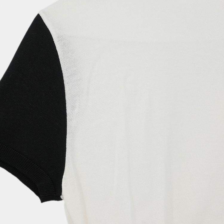 Pre Owned Chanel White Cotton Short Sleeve Cardigan S