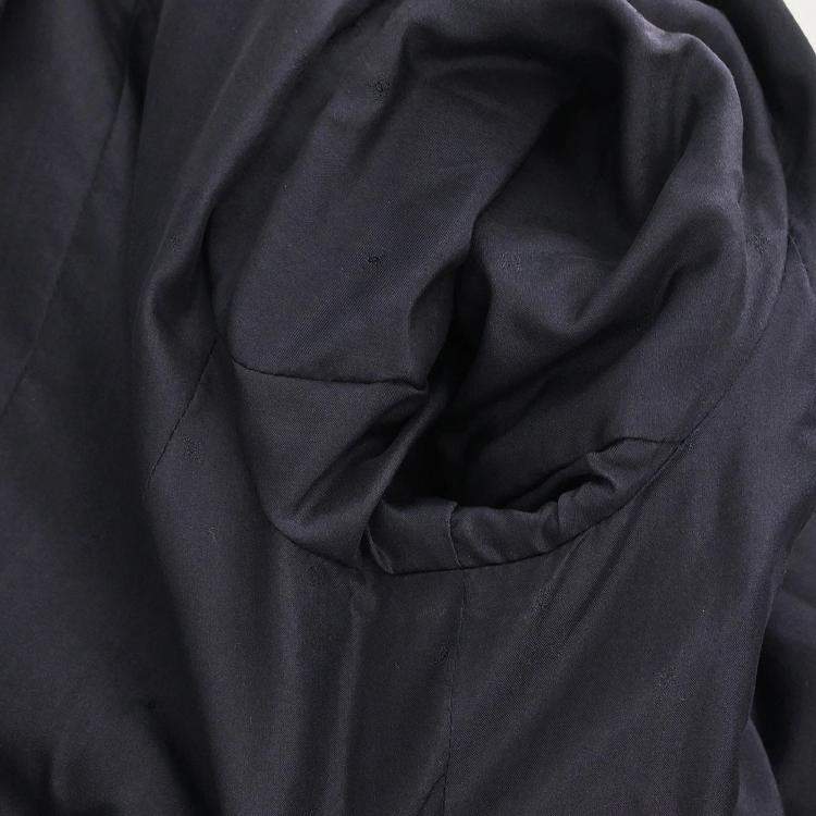 Pre Owned Chanel Navy Collarless Jacket 95C L