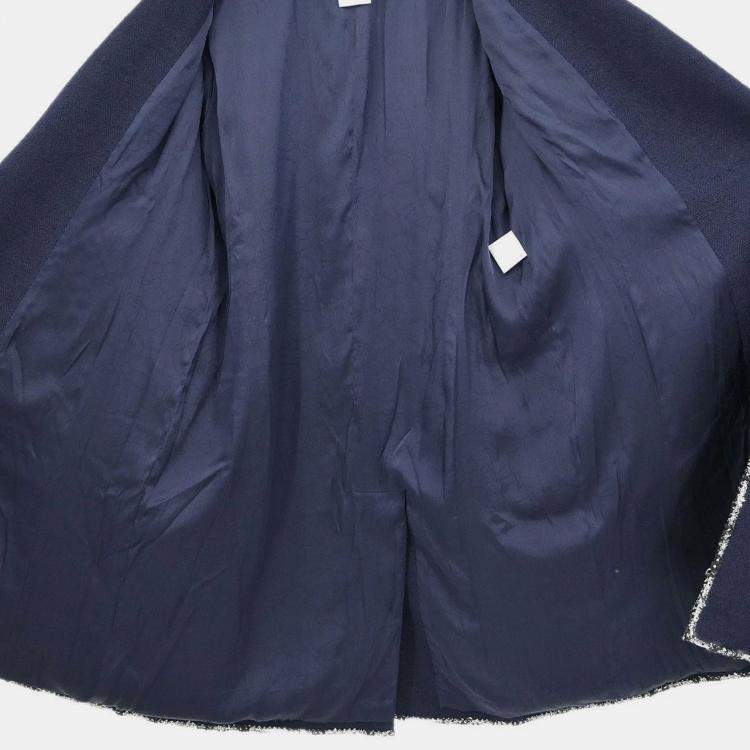 Pre Owned جاكيت شانيل بحري 05C مقاس 46