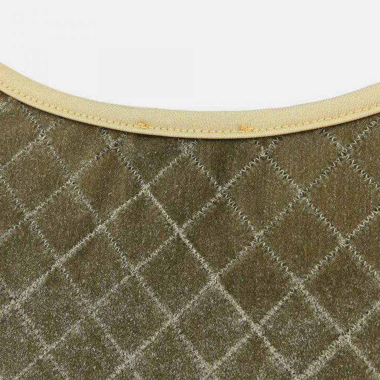 Pre Owned Chanel Zip Up Short Sleeve Gray Jacket 05C L