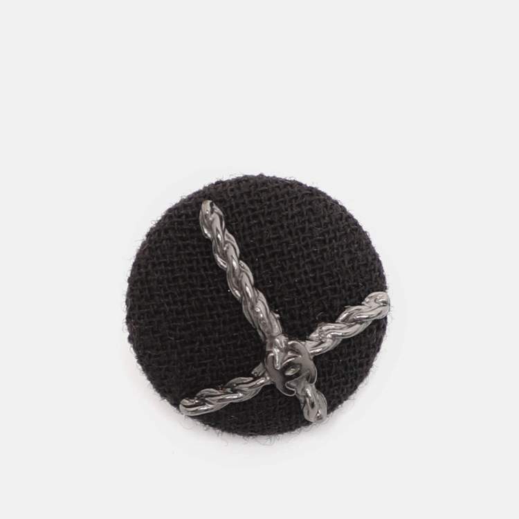 Pre Owned Chanel Brown Wool Belted Blazer & Skirt Set L