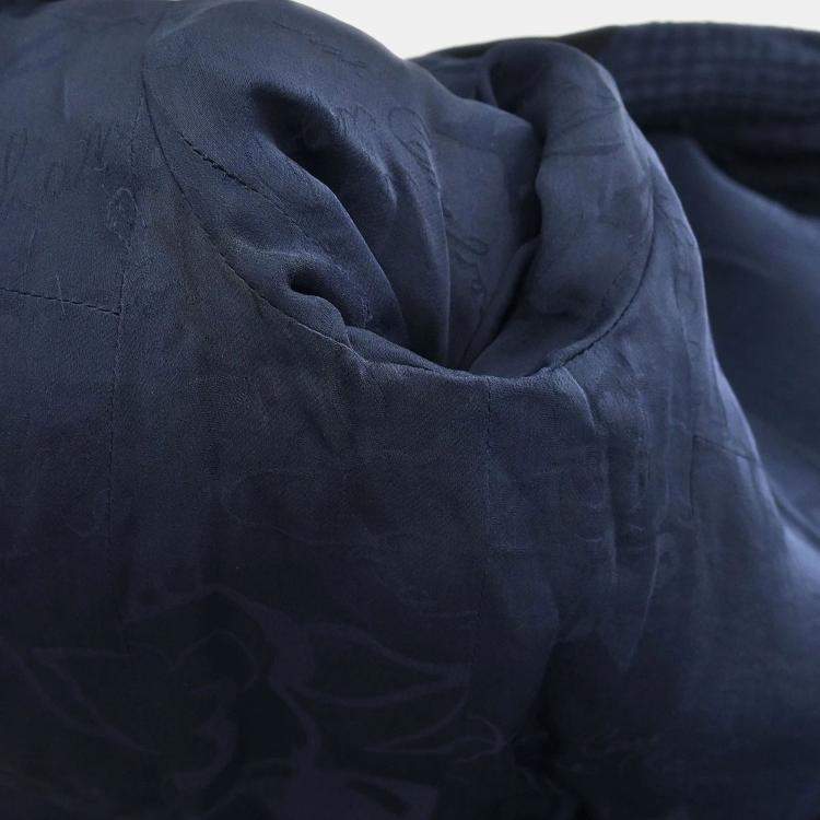 Pre Owned Chanel Navy Single Breasted Jacket S