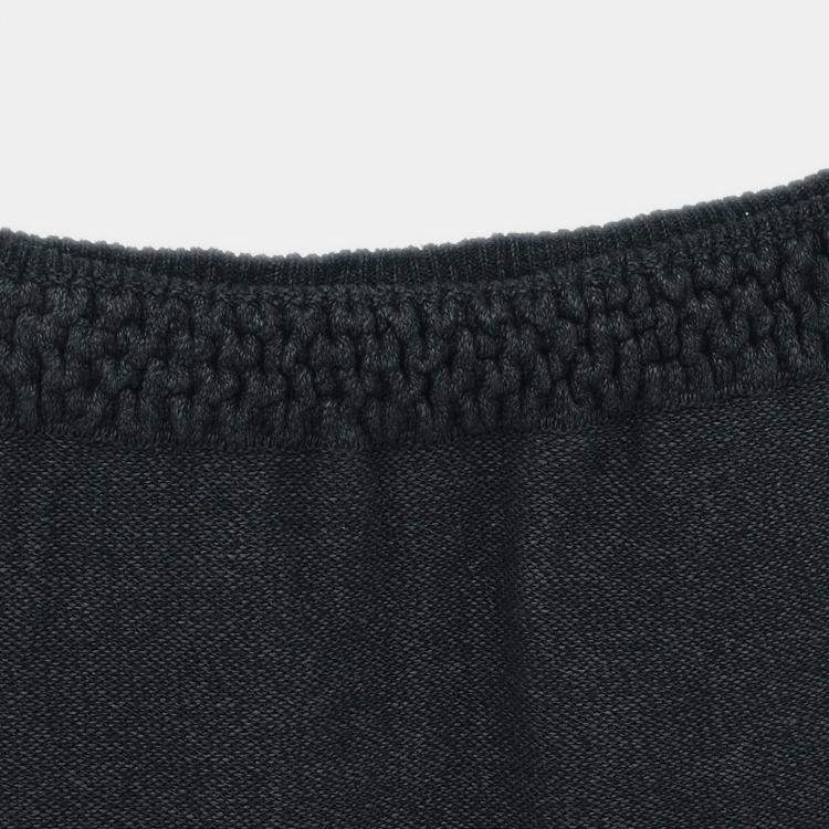 مملوكة مسبقًا Chanel Black Setup Suit Cropped Top Pants Skirt S