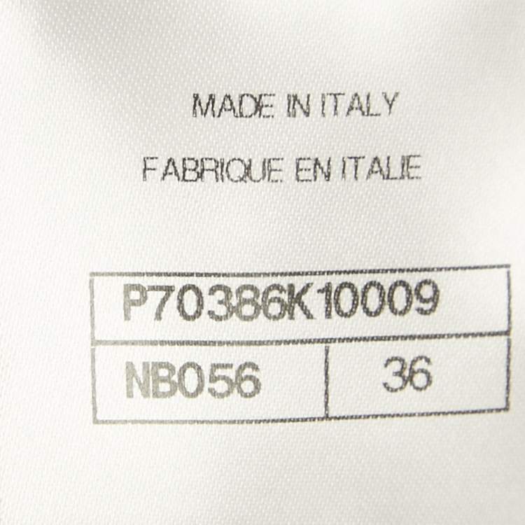 Pre Owned Chanel Baby Pink Rose Patterned Cotton Blend Mini Skirt S 