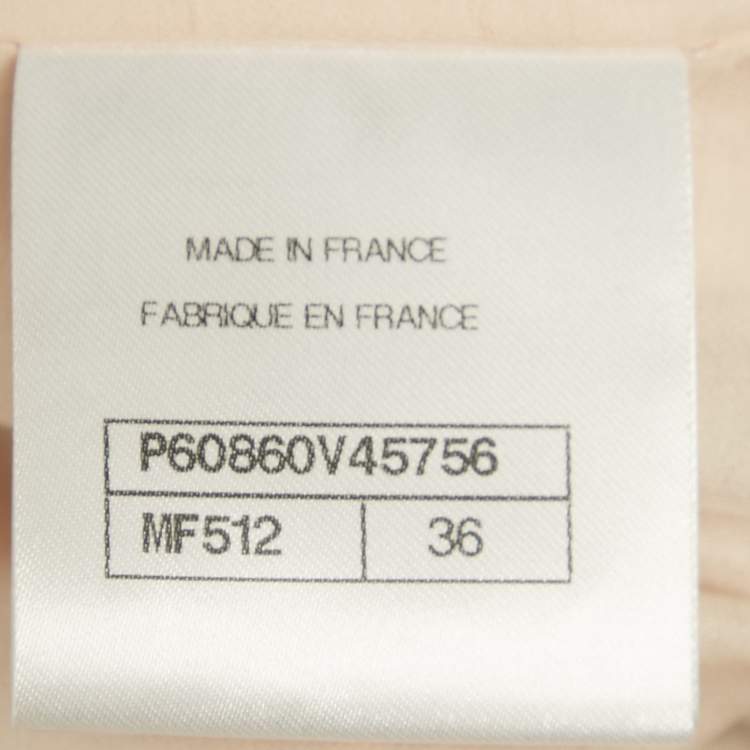 Pre Owned Chanel Pink/Grey Tweed Lurex Jacket S