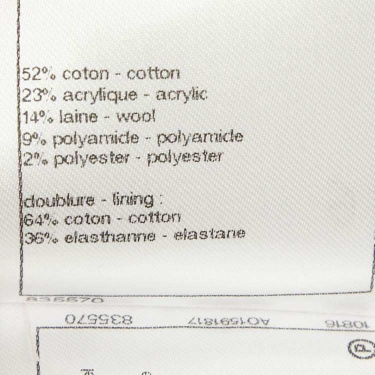 Pre Owned Chanel Pink/Grey Tweed Lurex Jacket S