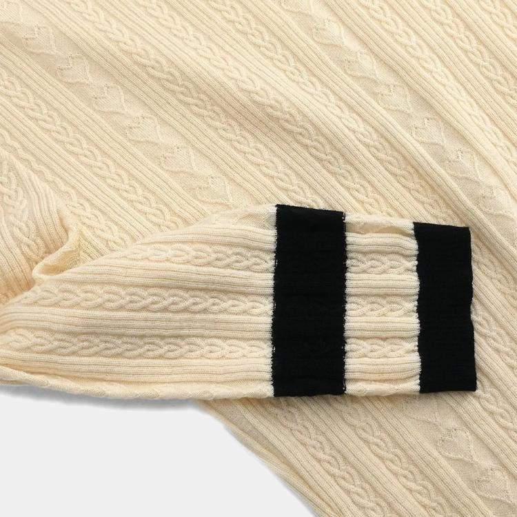 Pre Owned Chanel Off-white Wool Top S