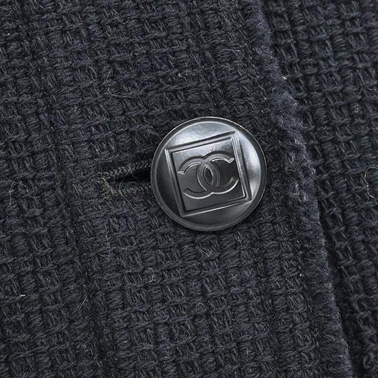مملوكة مسبقًا Chanel Black Wool Sport Line Jacket S