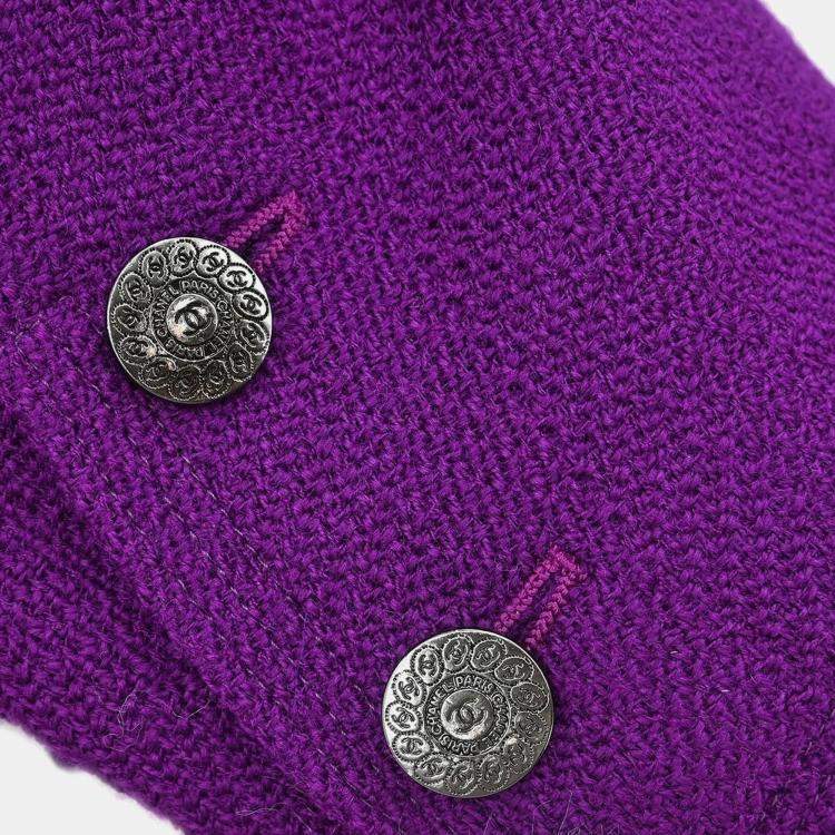 مملوكة مسبقًا Chanel Single Breasted Purple Jacket  XL