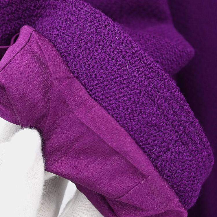مملوكة مسبقًا Chanel Single Breasted Purple Jacket  XL