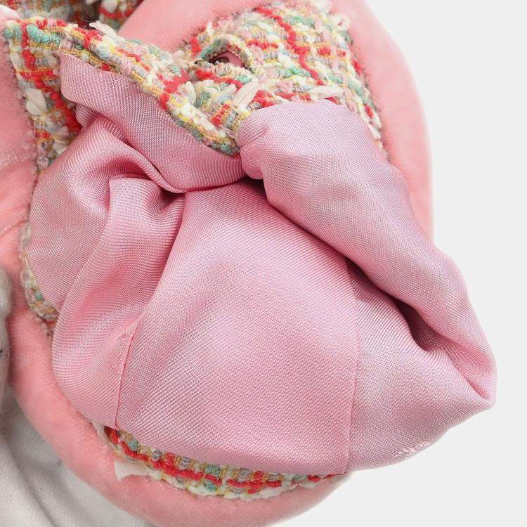 Pre Owned Chanel Pink Setup Suit Jacket Skirt M