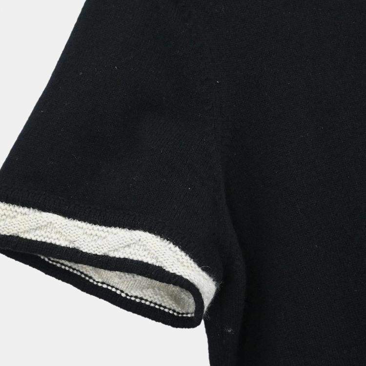 Pre Owned فستان شانيل أسود بنصف كم #40