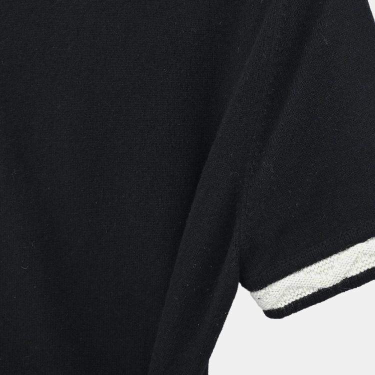 Pre Owned فستان شانيل أسود بنصف كم #40