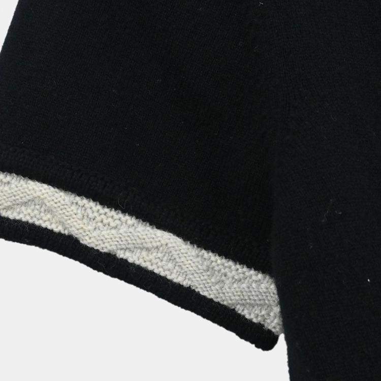 Pre Owned فستان شانيل أسود بنصف كم #40