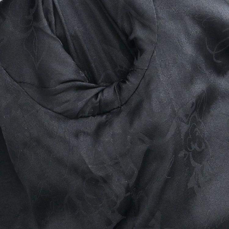 Pre Owned جاكيت شانيل سترة بزر واحد أسود 08A #36