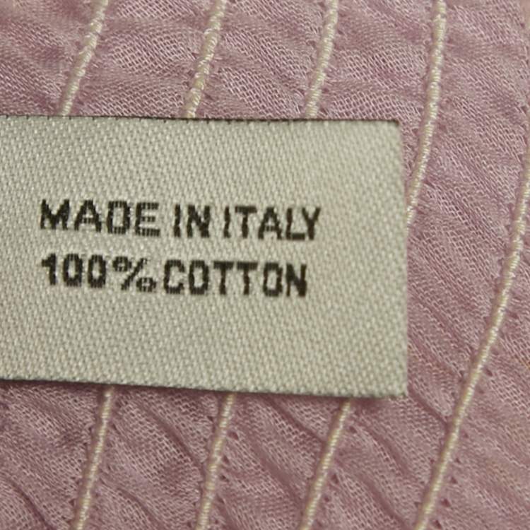 مملوكة مسبقًا تنورة شير ميني شانيل قطن بلون خوخي / أرجواني بقطعتين مقاس صغير