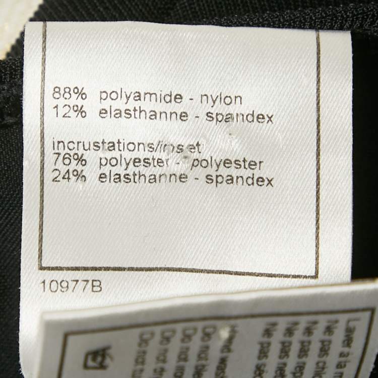 Pre Owned Chanel Black Jersey Big Button Detail Backless Mini Dress S