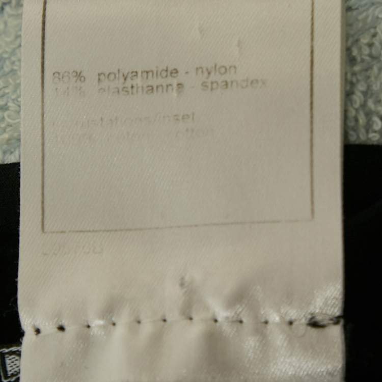 Pre Owned Chanel Black Nylon Strappy Short Dress M