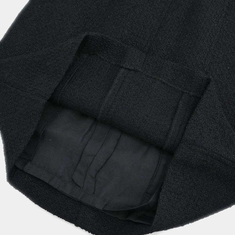 Pre Owned Chanel Setup Suit Jacket Skirt Black 