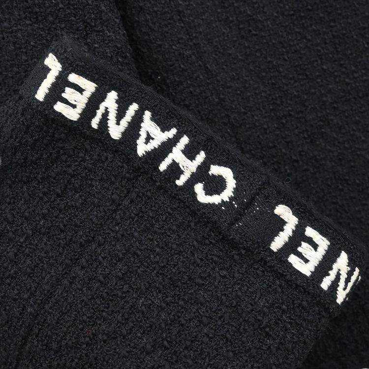 Pre Owned Chanel Setup Suit Jacket Skirt Black 