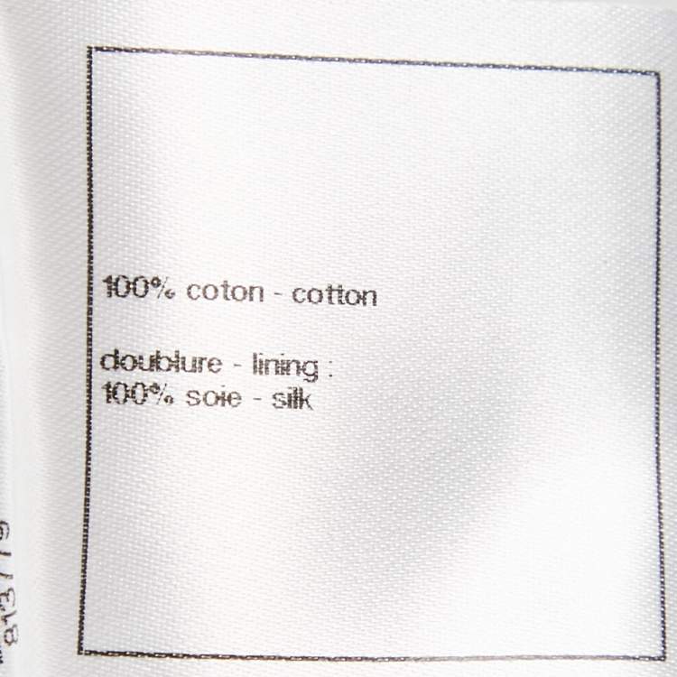 Pre Owned Chanel Black/White Tweed Jumpsuit S