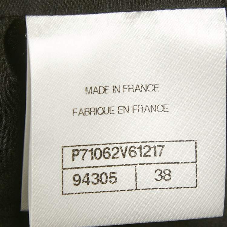 مملوكة مسبقًا Chanel Black Velvet Long Cape Coat M