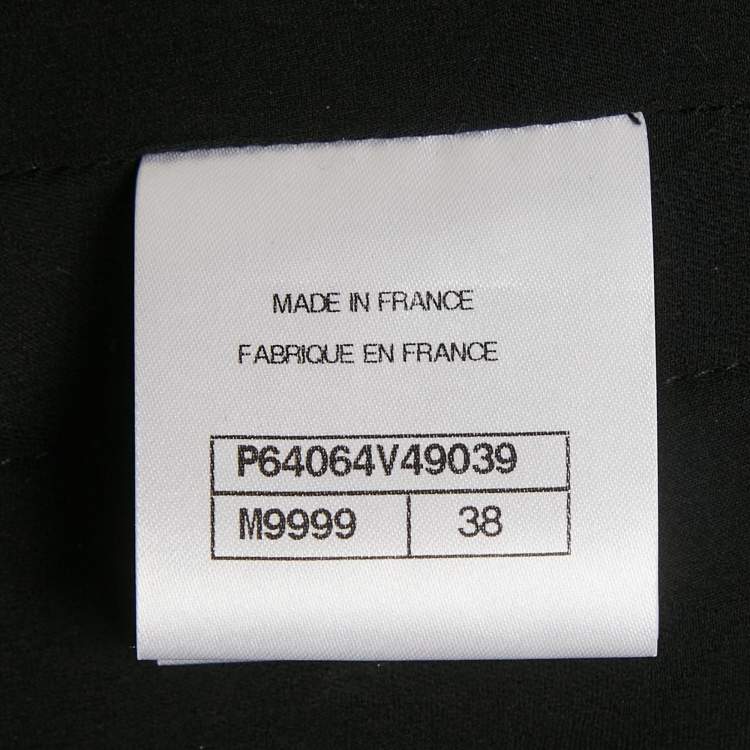 Pre Owned بلاي سوت شانيل تويد لوريكس أسود بأزرار مزينة مقاس متوسط - ميديوم