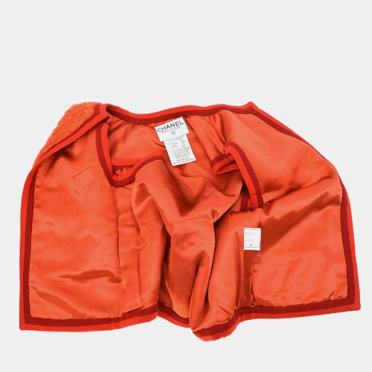 مملوكة مسبقًا Chanel Fur Vest Red Size S