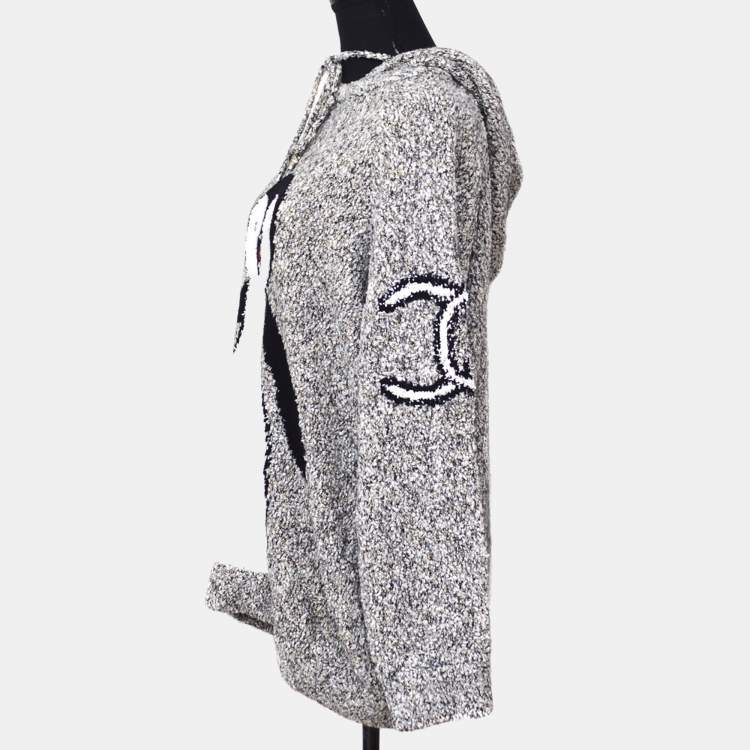 مملوكة مسبقًا فستان شانيل بينغوين بأكمام طويلة رمادي 