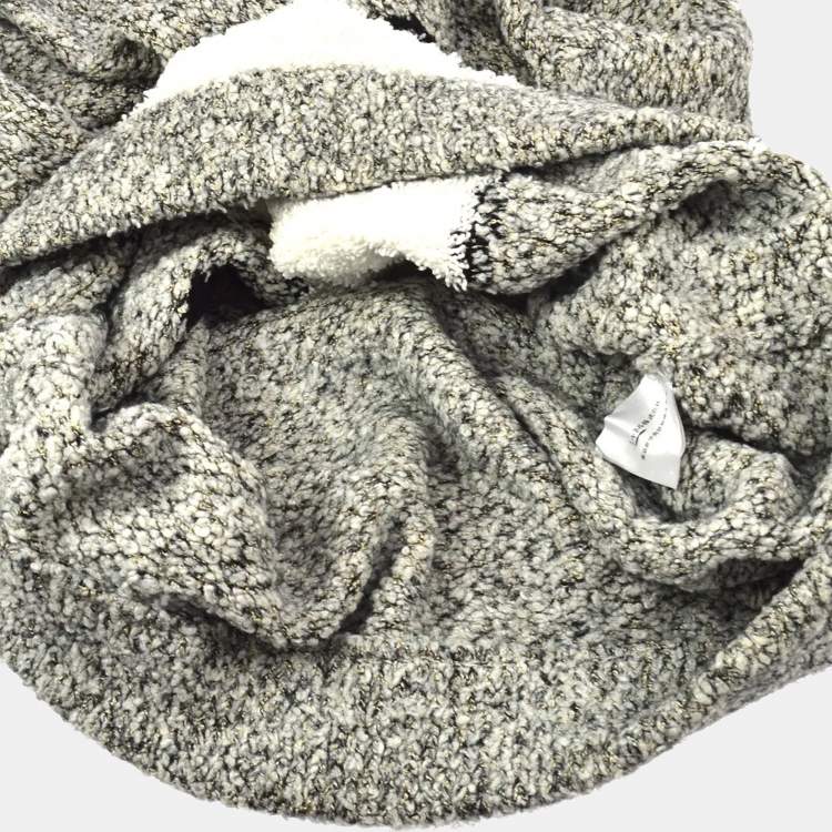 مملوكة مسبقًا فستان شانيل بينغوين بأكمام طويلة رمادي 