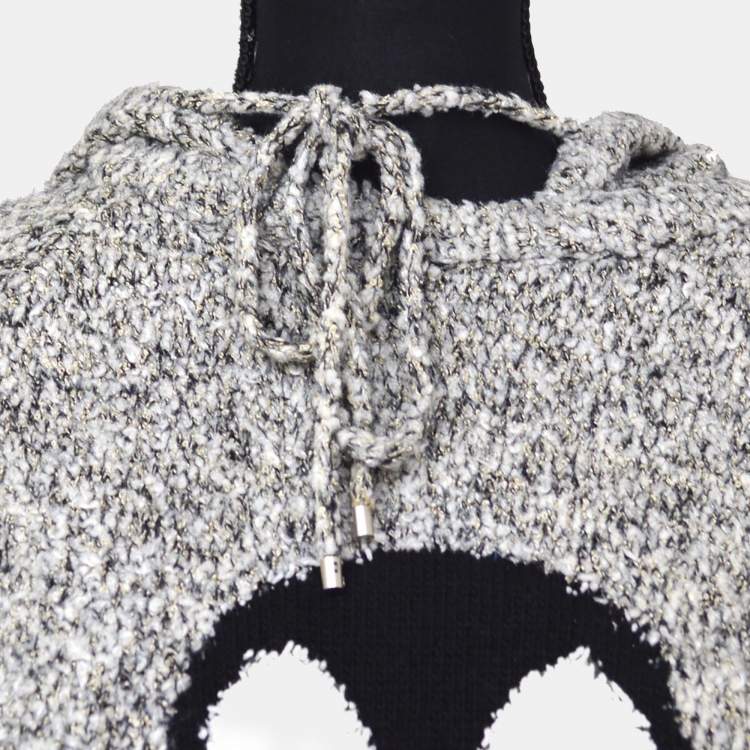 مملوكة مسبقًا فستان شانيل بينغوين بأكمام طويلة رمادي 