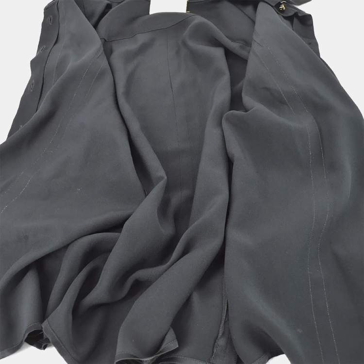 Pre Owned Chanel Blouse Shirt Black 94A M