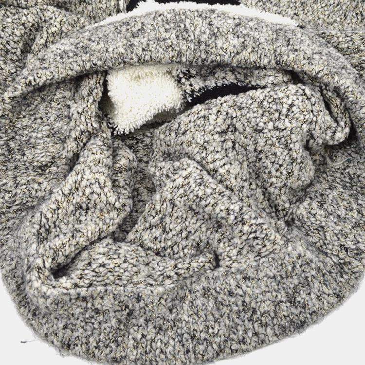 Pre Owned Chanel 07A Penguin Long Sleeve Dress Gray