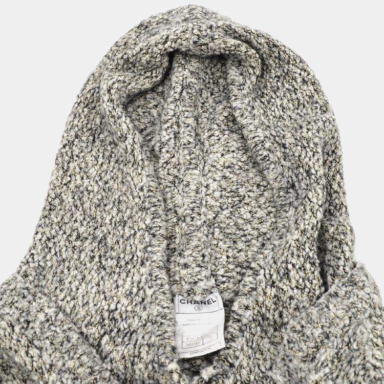 Pre Owned Chanel 07A Penguin Long Sleeve Dress Gray