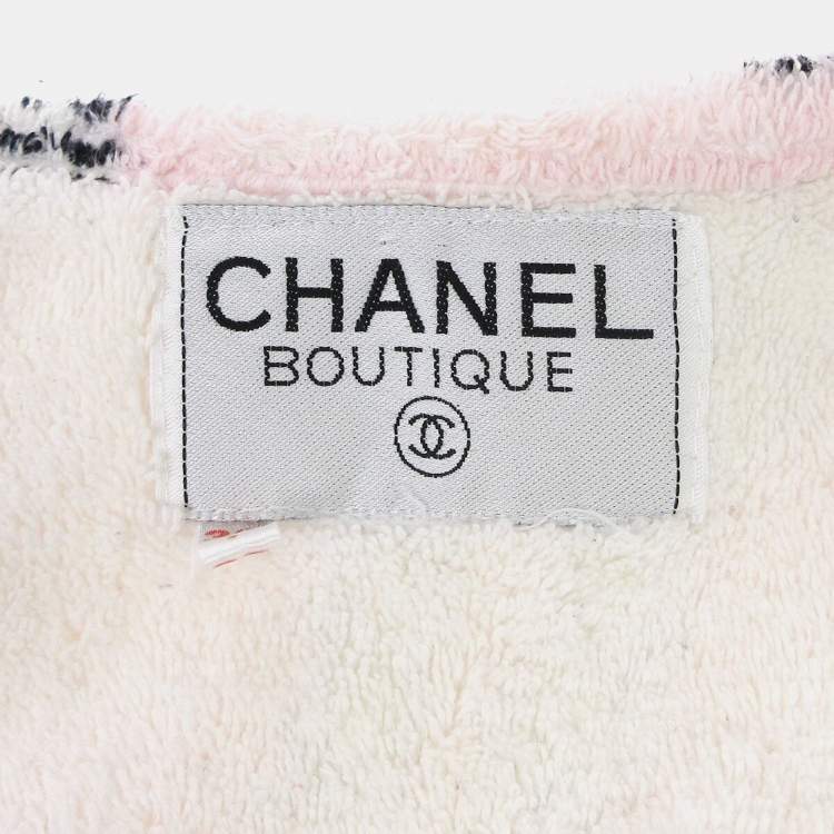 مملوكة مسبقًا Chanel  Big Silhouette Front Opening Long Sleeve Cardigan Pink M