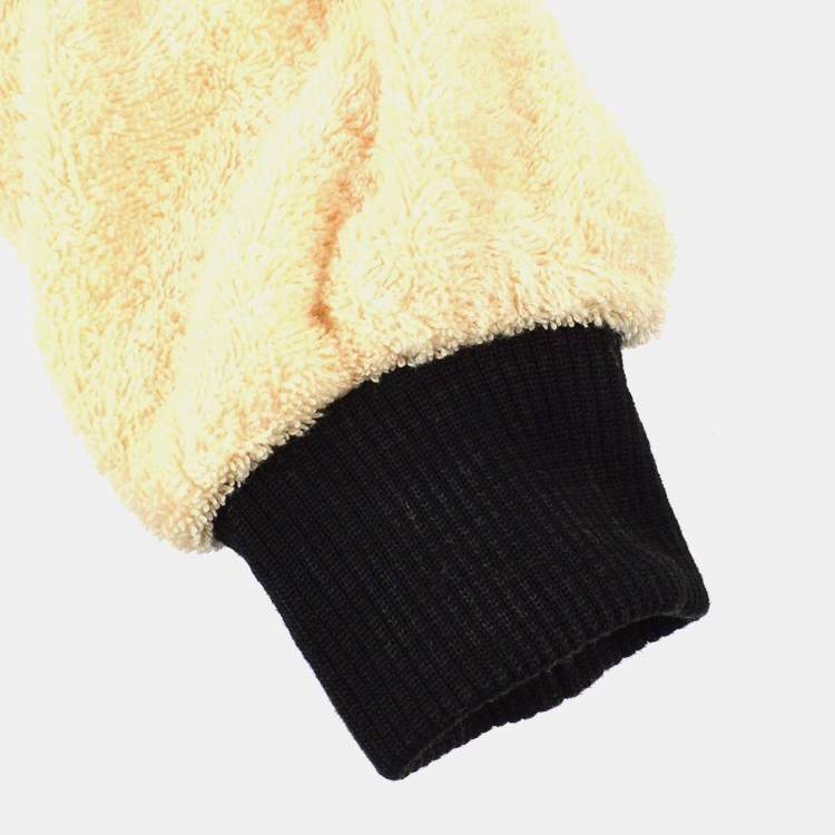 Pre Owned Chanel Round Neck Long Sleeve Top Off-white Black