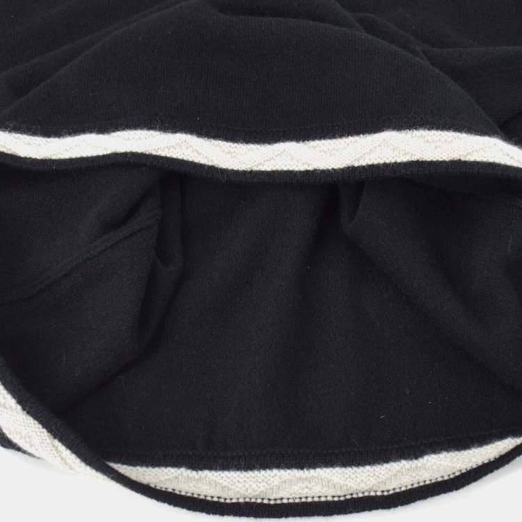 Pre Owned Chanel Dress Black Cashmere L 