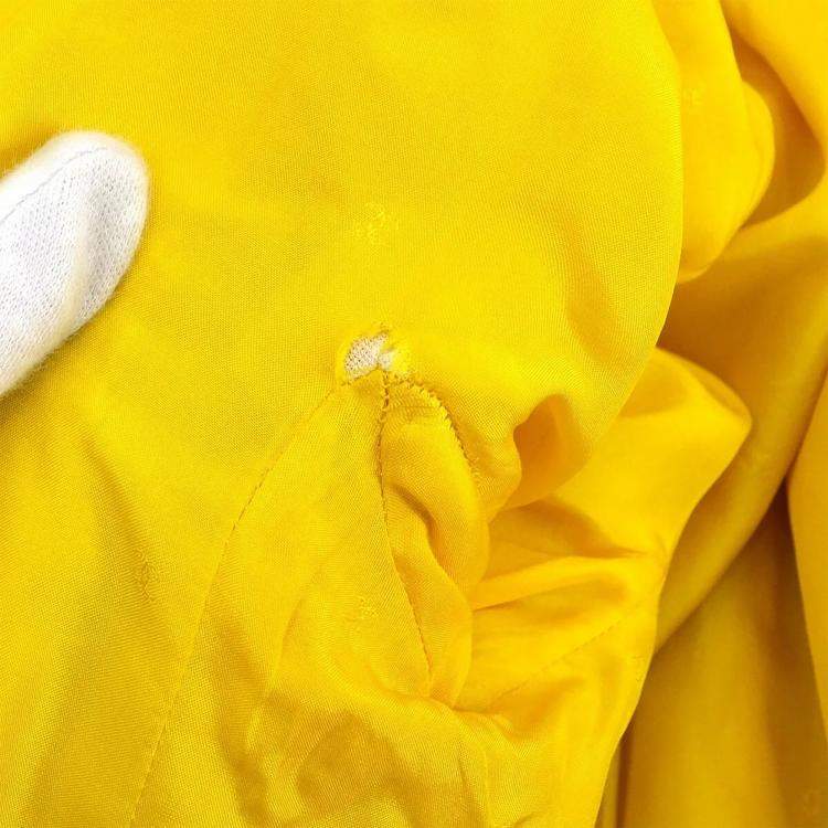 Pre Owned Chanel Long Sleeve Jacket Yellow Black L