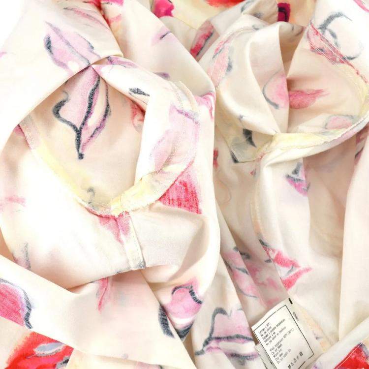 Pre Owned Chanel Lips Blouse Shirt White F 38