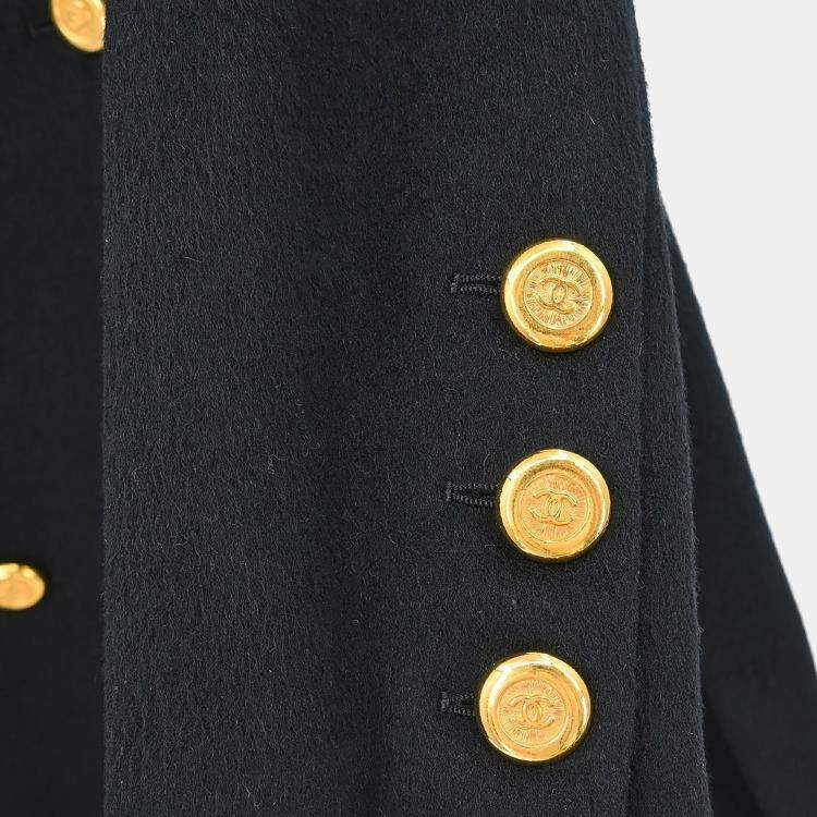 Pre Owned Chanel Coat Black  F 34